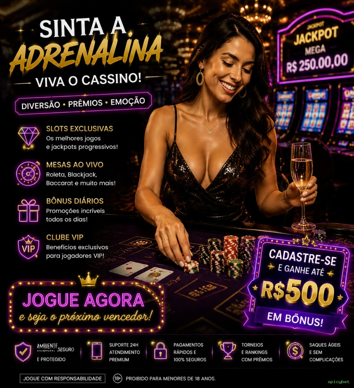 Cassino ao vivo da spicybet com dealers reais
